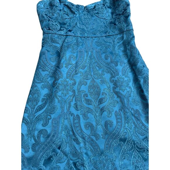 Free People‎ Karla Blossom Jacquard Mini Dress Jewel Size 0 - Picture 5 of 9